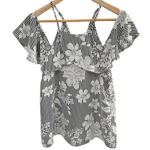 Daytrip Strip and Floral Blouse